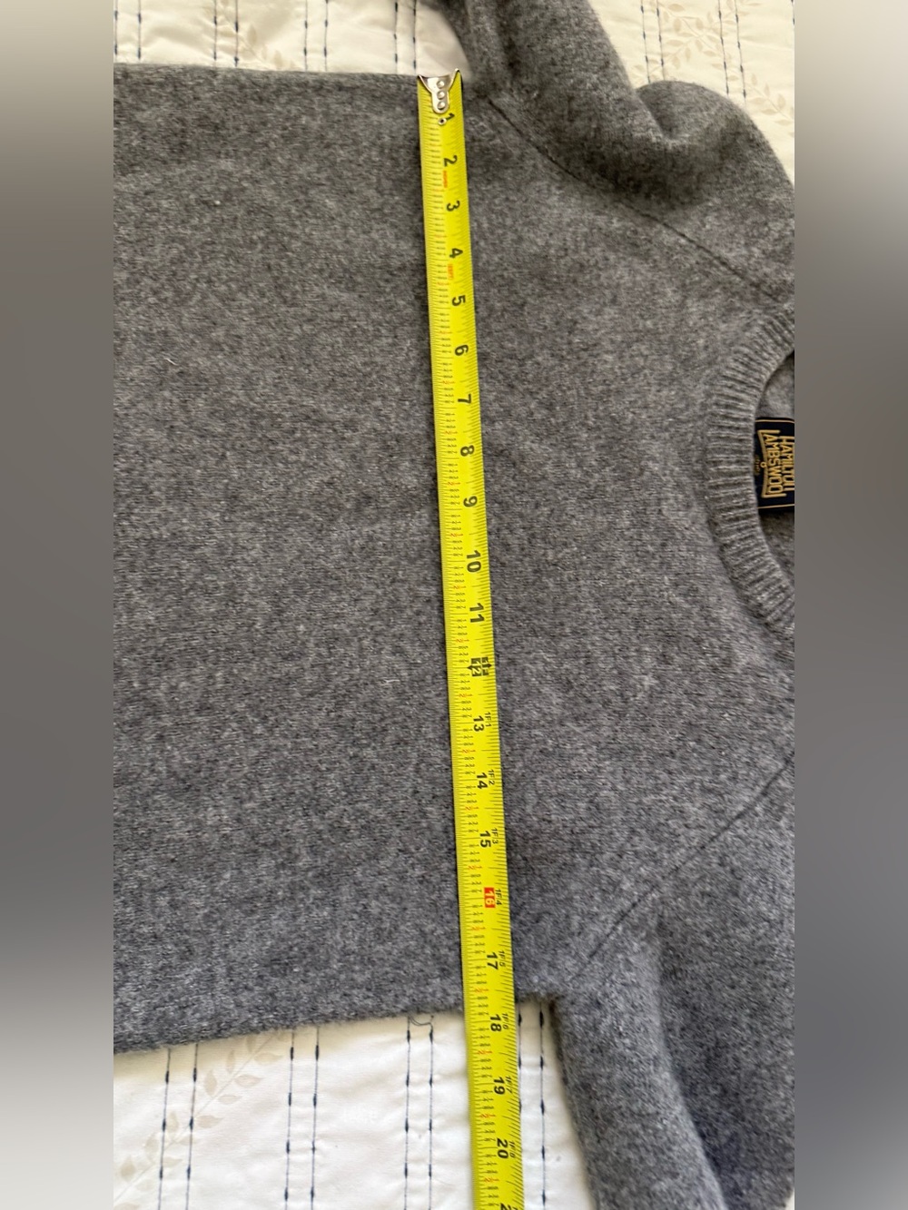 Urban Research Doors Hamilton Lambswool Gray Wool Sweater Sz 40 Quiet Luxury - Picture 10 of 11